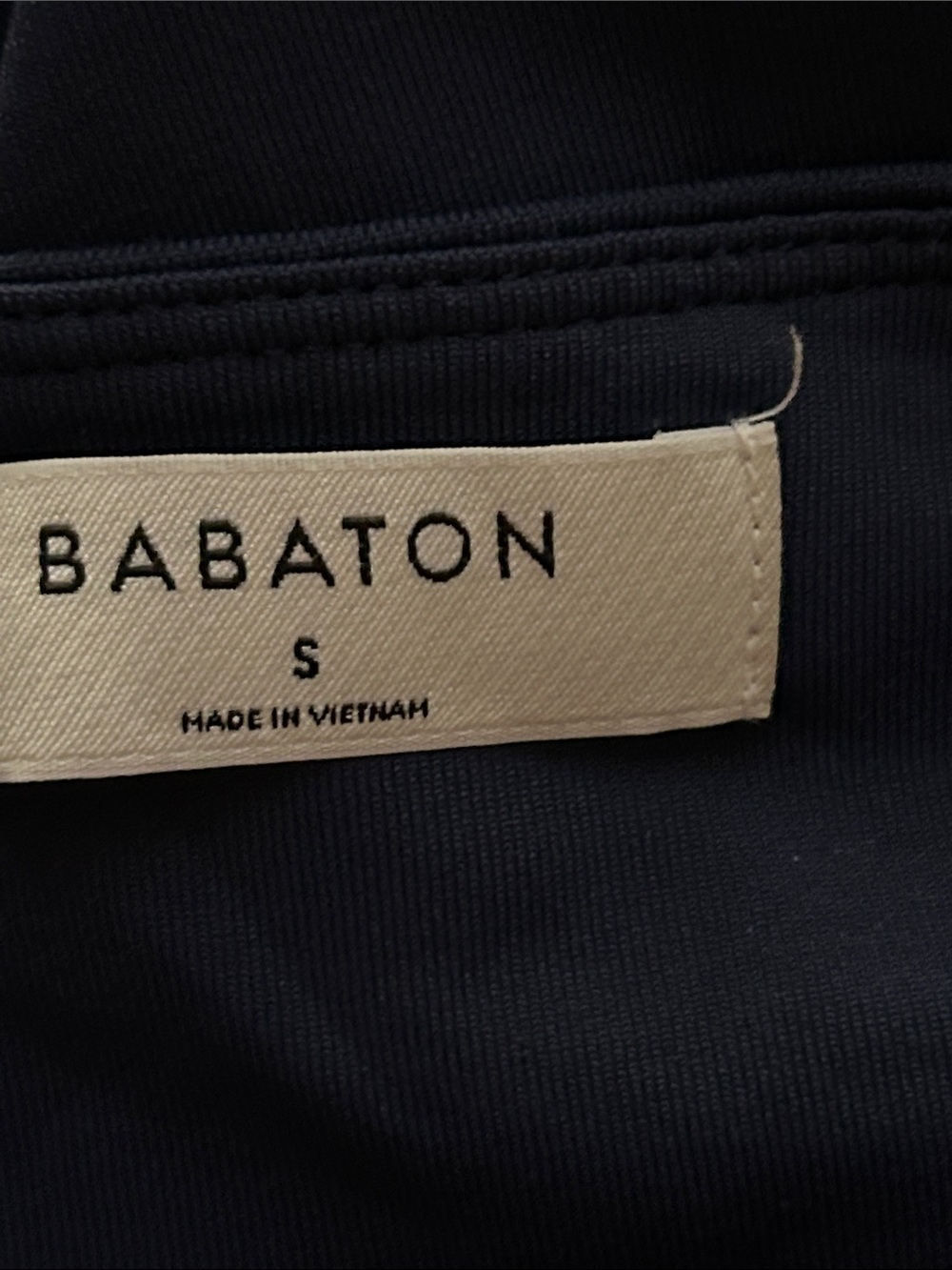 Aritzia Babaton Contour Crew Neck Navy Blue Long Sleeve Thong Bodysuit Size Smal - Picture 4 of 7